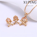 61844 Xuping crystal fashional jewelry set female jewelry